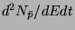 $d^2N_{\bar{p}}/dEdt$