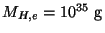 $M_{H,e}=10^{35}~{\rm g}$