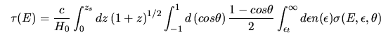 $\epsilon_t=2(mc^2)^2/(E(1-cos\theta)(1+z)^2)$