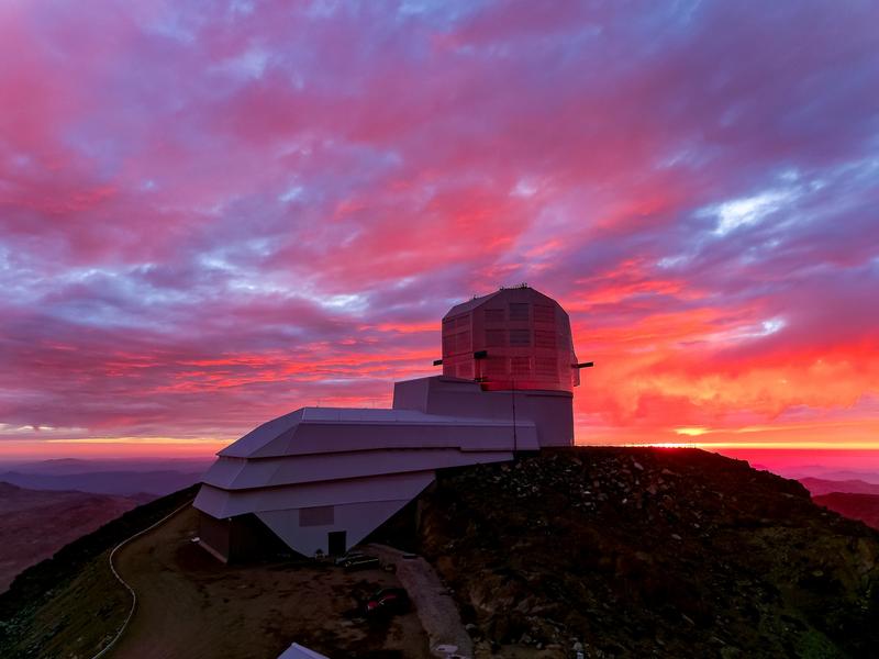 observatoire vera rubin couché de soleil observatoire vera rubin couché de soleil